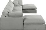 Comfy Modular Sectional - Luxurious Linen Fabric Seating with Plush Cushions for Ultimate Relaxation