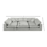 Comfy Modular Sectional Sofa - Stylish Adaptable Seating with Plush Down Feather Cushions & Support
