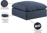 Comfy Fabric Upholstered Modular Ottoman