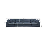 Comfy Modular Sofa - Stylish Linen Textured Design with Overstuffed Cushions for Ultimate Comfort