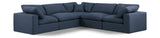 Comfy Modular Sectional – Luxurious Linen Textured Fabric with Plush Down Feather Cushions for Comfort