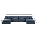 Comfy Modular Sectional - Luxurious Linen Fabric Seating with Plush Cushions for Ultimate Relaxation