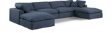 Comfy Modular Sectional - Luxurious Linen Fabric Seating with Plush Cushions for Ultimate Relaxation