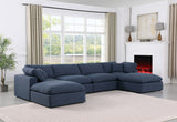 Comfy Modular Sectional - Luxurious Linen Fabric Seating with Plush Cushions for Ultimate Relaxation