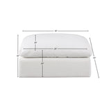 Comfy Fabric Upholstered Modular Ottoman