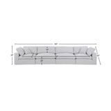Comfy Modular Sofa - Stylish Linen Textured Design with Overstuffed Cushions for Ultimate Comfort