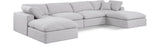 Comfy Modular Sectional - Luxurious Linen Fabric Seating with Plush Cushions for Ultimate Relaxation