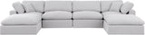 Comfy Modular Sectional - Luxurious Linen Fabric Seating with Plush Cushions for Ultimate Relaxation