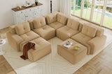 CORDELIA 116" 5-Seater Sectional with 2 Ottomans