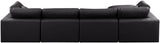 Comfy Modular Sectional Sofa - Luxurious Vegan Leather Design with Overstuffed Cushions for Comfort
