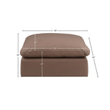 Comfy Fabric Upholstered Modular Ottoman