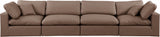 Comfy Modular Sofa - Stylish Linen Textured Design with Overstuffed Cushions for Ultimate Comfort