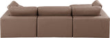 Comfy Modular Sectional Sofa - Luxurious Vegan Leather, Overstuffed Cushions for Ultimate Comfort