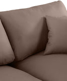 Comfy Modular Sectional - Luxurious Linen Fabric with Overstuffed Cushions for Ultimate Comfort and Style