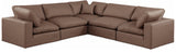 Comfy Modular Sectional – Luxurious Linen Textured Fabric with Plush Down Feather Cushions for Comfort