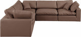 Comfy Modular Sectional – Luxurious Linen Textured Fabric with Plush Down Feather Cushions for Comfort