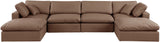 Comfy Modular Sectional - Luxurious Linen Fabric Seating with Plush Cushions for Ultimate Relaxation