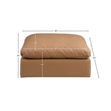 Comfy Fabric Upholstered Modular Ottoman