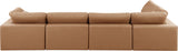 Comfy Modular Sectional Sofa in Vegan Leather - Stylish, Adaptable, and Overstuffed for Ultimate Comfort