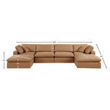 Comfy Modular Sectional - Luxurious Linen Fabric Seating with Plush Cushions for Ultimate Relaxation