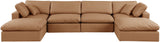 Comfy Modular Sectional - Luxurious Linen Fabric Seating with Plush Cushions for Ultimate Relaxation