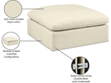 Comfy Fabric Upholstered Modular Ottoman