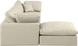 Comfy Modular Sectional Sofa - Luxurious Vegan Leather, Overstuffed Cushions for Ultimate Comfort