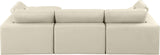 Comfy Modular Sectional Sofa - Luxurious Vegan Leather, Overstuffed Cushions for Ultimate Comfort