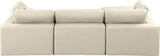 Comfy Modular Sectional Sofa - Luxurious Vegan Leather, Overstuffed Cushions for Ultimate Comfort