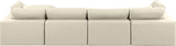 Comfy Modular Sectional Sofa - Luxurious Vegan Leather Design with Overstuffed Cushions for Comfort