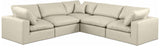 Comfy Modular Sectional – Luxurious Linen Textured Fabric with Plush Down Feather Cushions for Comfort