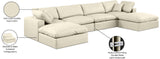 Comfy Modular Sectional - Luxurious Linen Fabric Seating with Plush Cushions for Ultimate Relaxation