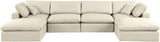 Comfy Modular Sectional - Luxurious Linen Fabric Seating with Plush Cushions for Ultimate Relaxation