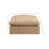 Comfy Fabric Upholstered Modular Ottoman