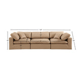 Comfy Modular Sofa - Versatile Linen Textured Design with Overstuffed Cushions for Ultimate Comfort