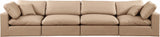 Comfy Modular Sofa - Stylish Linen Textured Design with Overstuffed Cushions for Ultimate Comfort