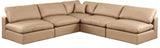 Comfy Modular Sectional - Luxurious Linen Fabric with Overstuffed Cushions for Ultimate Comfort and Style