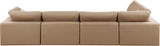 Comfy Modular Sectional Sofa in Vegan Leather - Stylish, Adaptable, and Overstuffed for Ultimate Comfort