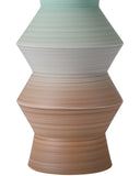 Happy 80's Brown & Pale Blue Vase Set of 2