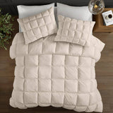 Puffed Overfilled Down Alternative Comforter, Tan