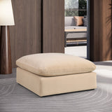 Comfy Fabric Upholstered Modular Ottoman