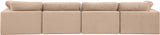 Comfy Modular Sofa - Stylish Linen Textured Design with Overstuffed Cushions for Ultimate Comfort