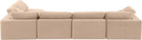 Comfy Velvet Modular Sectional - Luxurious Versatile Seating with Plush Down Feather Cushions