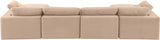Comfy Modular Sectional - Luxurious Linen Fabric Seating with Plush Cushions for Ultimate Relaxation