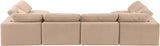 Comfy Modular Sectional - Versatile Contemporary Design with Plush Down Feather Cushions for Comfort