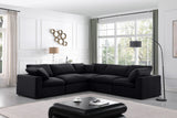 Comfy Modular Sectional – Luxurious Linen Textured Fabric with Plush Down Feather Cushions for Comfort