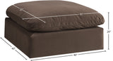 Comfy Fabric Upholstered Modular Ottoman