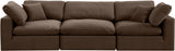 Comfy Modular Sofa - Versatile Linen Textured Design with Overstuffed Cushions for Ultimate Comfort