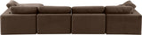 Comfy Velvet Modular Sectional - Adaptable Seating with Plush Down Feather Cushions for Ultimate Comfort