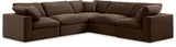 Comfy Modular Sectional – Luxurious Linen Textured Fabric with Plush Down Feather Cushions for Comfort